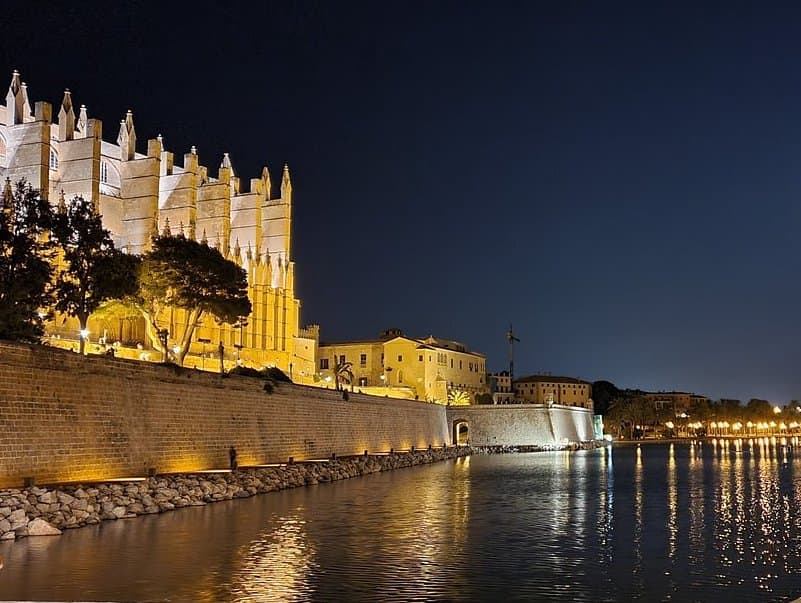 Palma Cathedral at Night