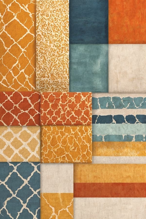 mediterranean colors and textures