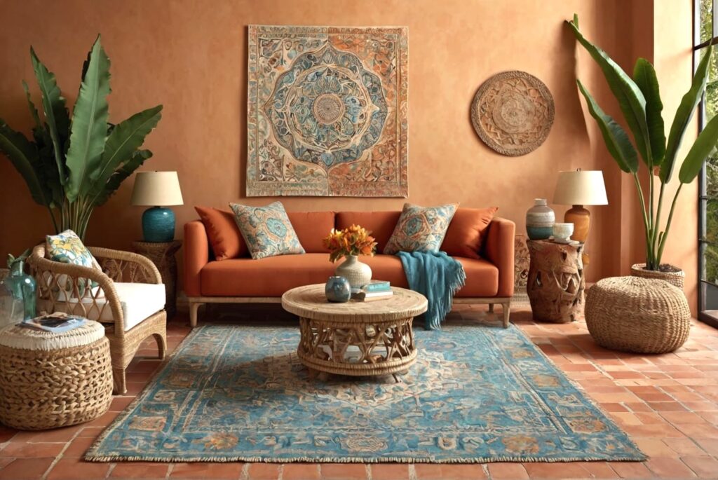 Terracotta Mediterranean Living Room